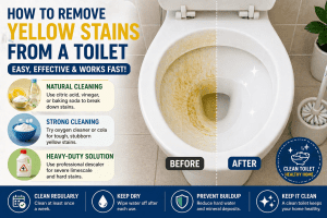 How to Remove Yellow Stains from a Toilet: Effective Cleaning Methods That Actually Work