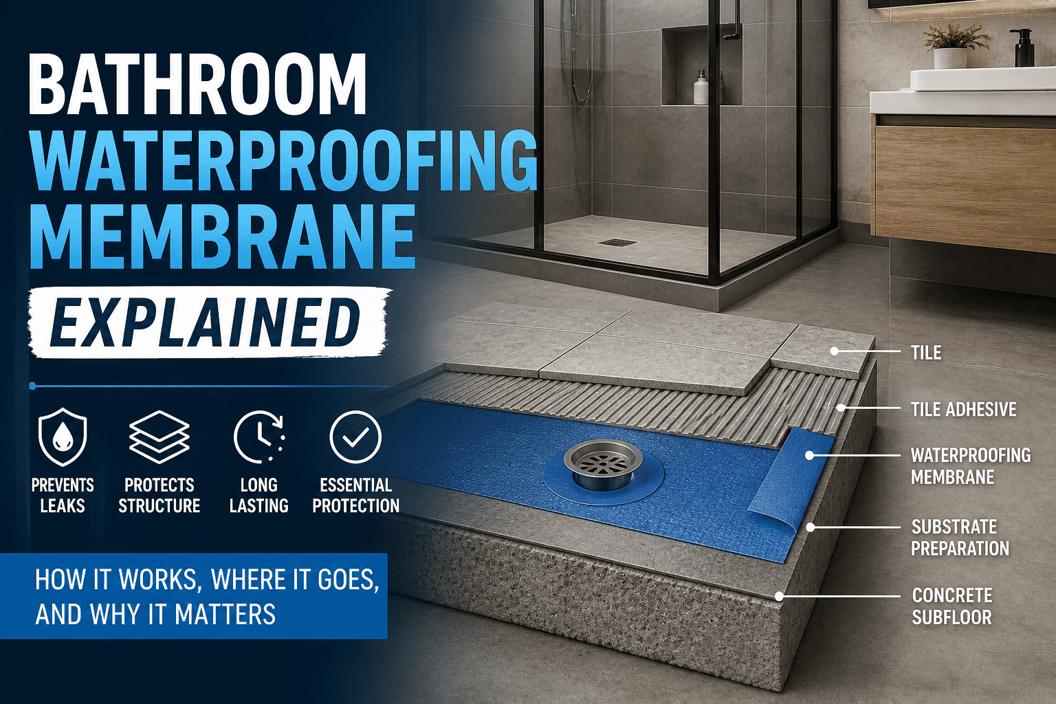 Bathroom Waterproofing Membrane Explained