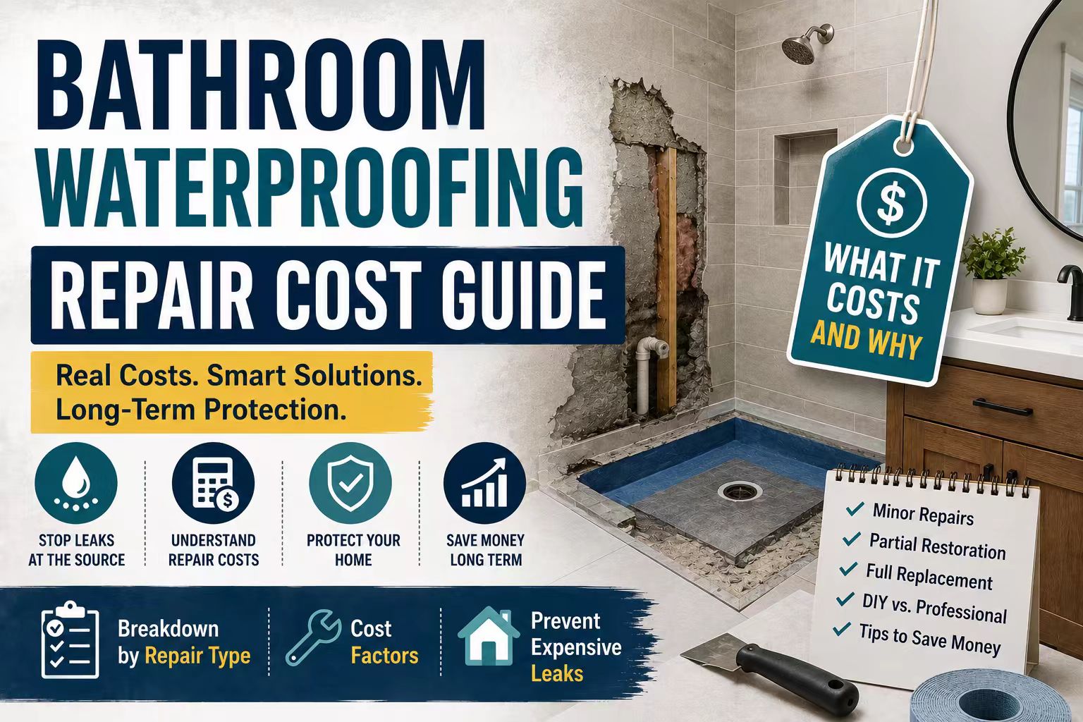 Bathroom Waterproofing Repair Cost Guide (2026)
