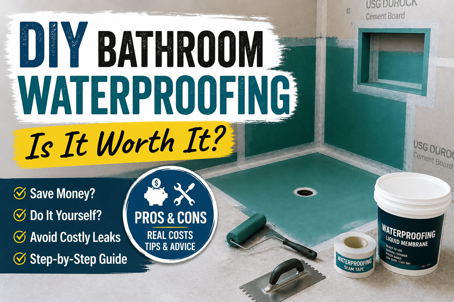 DIY Bathroom Waterproofing Is It Worth It