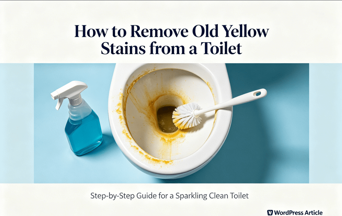 How to Remove Old Yellow Stains from a Toilet