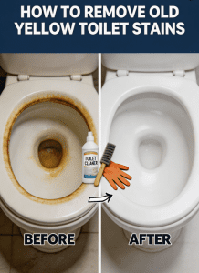 How to Remove Old Yellow Stains from a Toilet