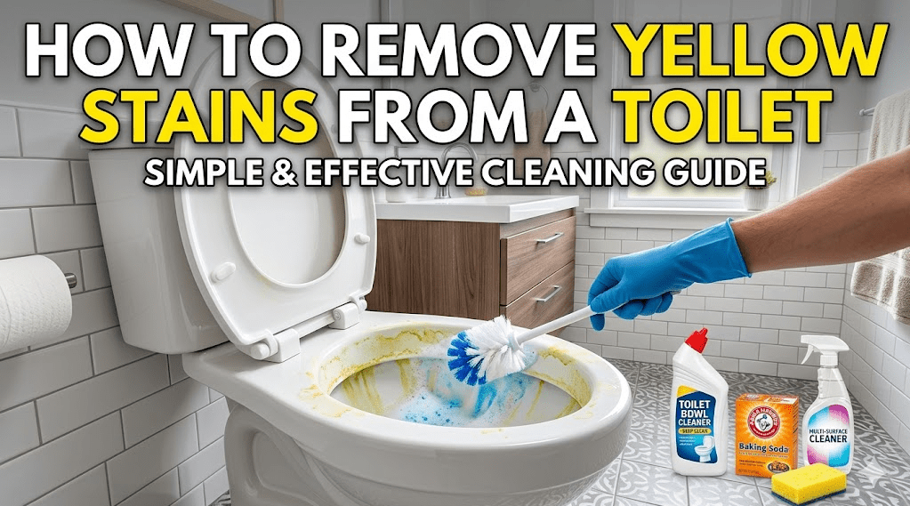 How to Remove Yellow Stains from a Toilet