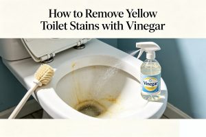 How to Remove Yellow Toilet Stains with Vinegar