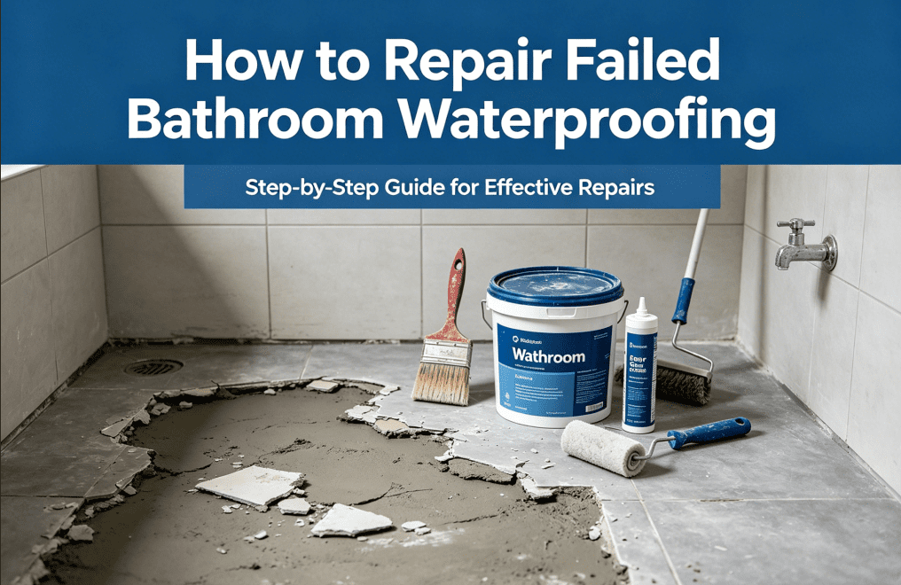 How to Repair Failed Bathroom Waterproofing