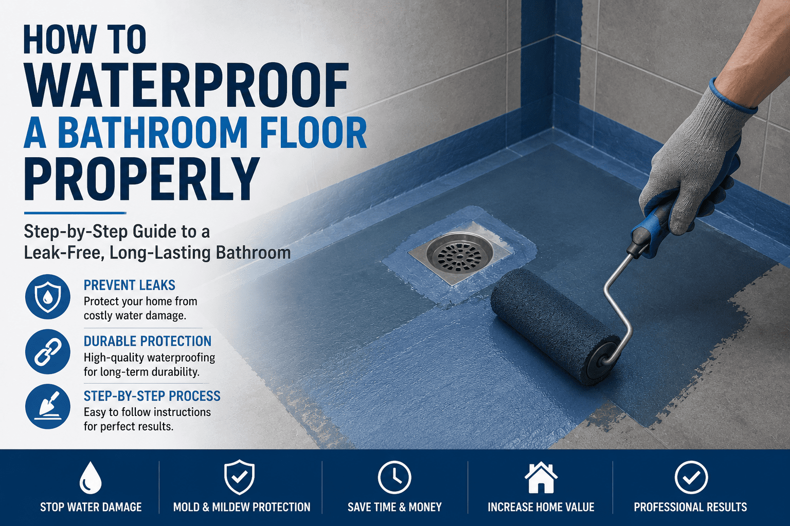 How to Waterproof a Bathroom Floor Properly