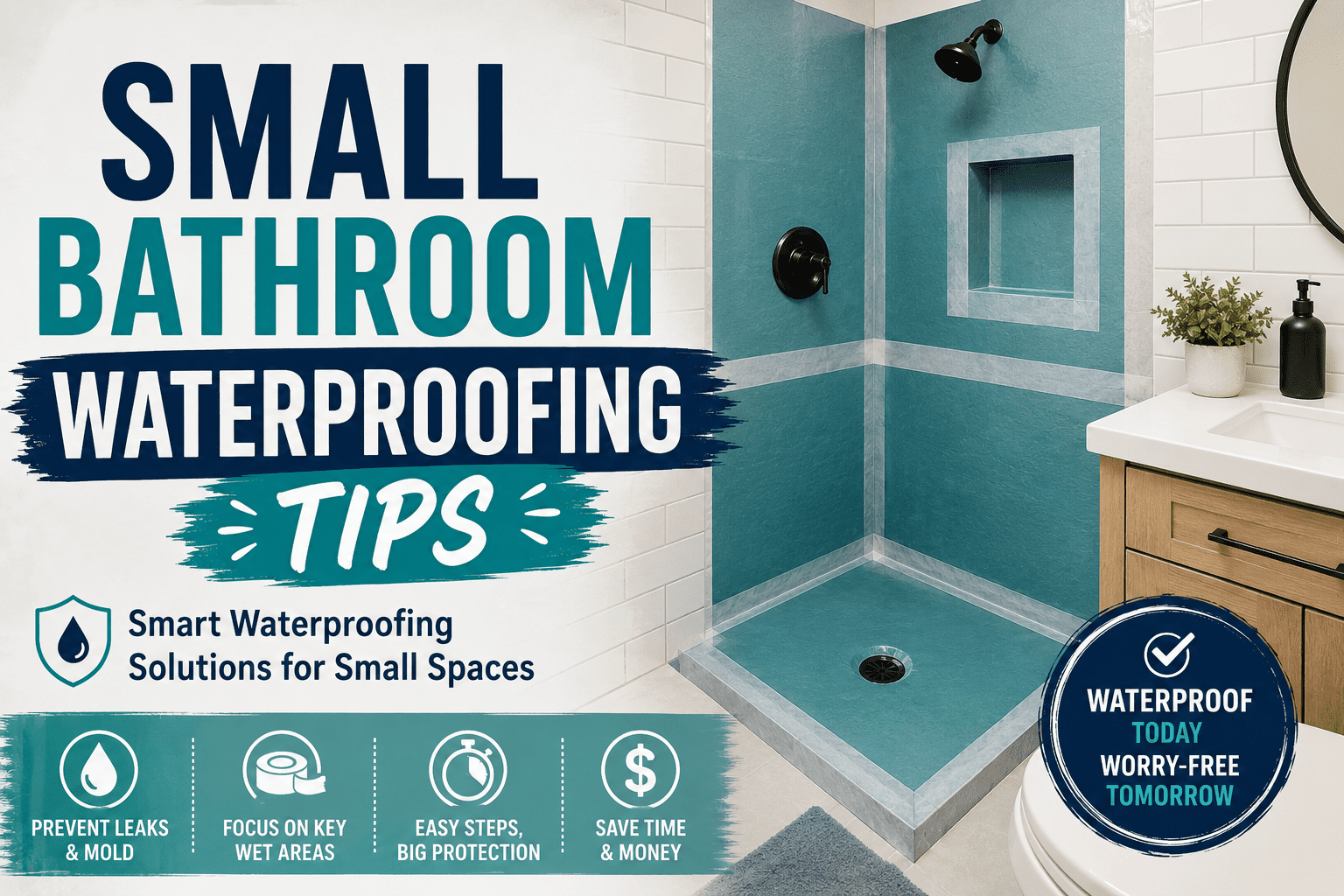 Small Bathroom Waterproofing Tips