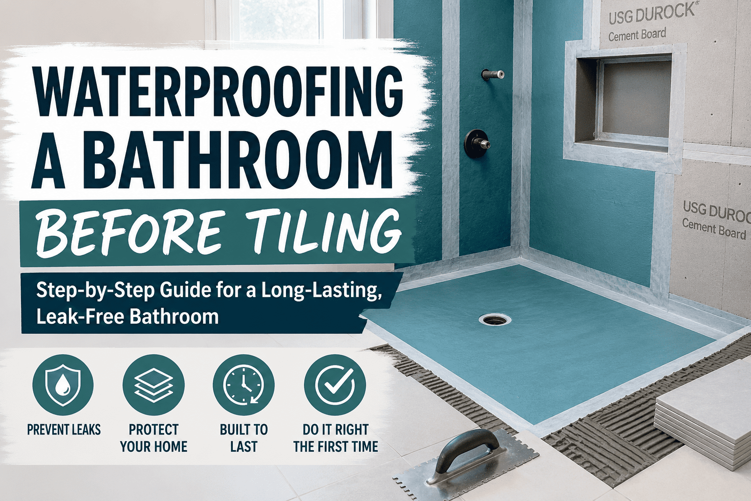 Waterproofing a Bathroom Before Tiling