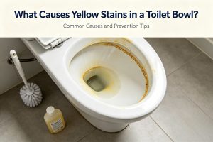 What Causes Yellow Stains in a Toilet Bowl?