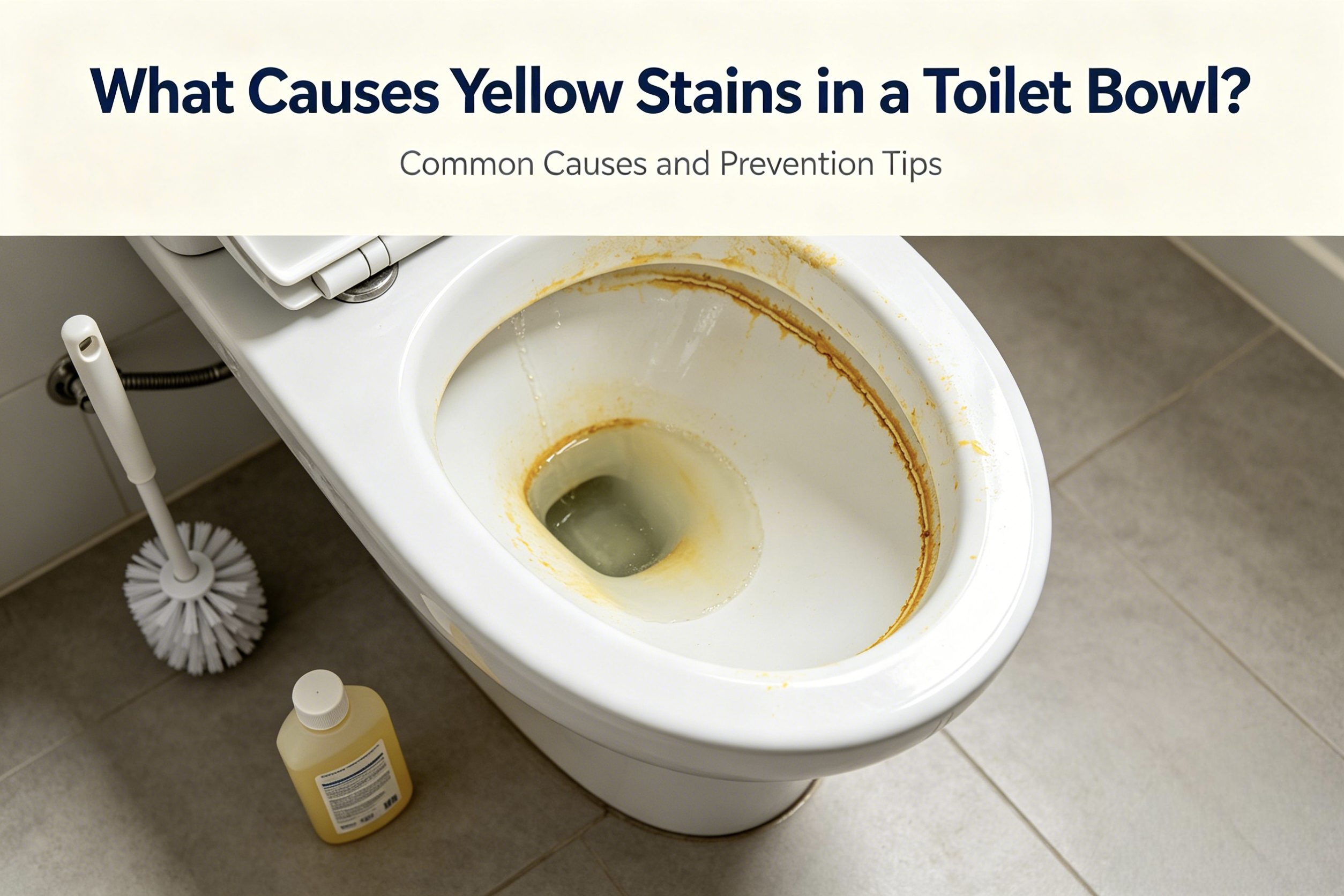 What Causes Yellow Stains in a Toilet Bowl