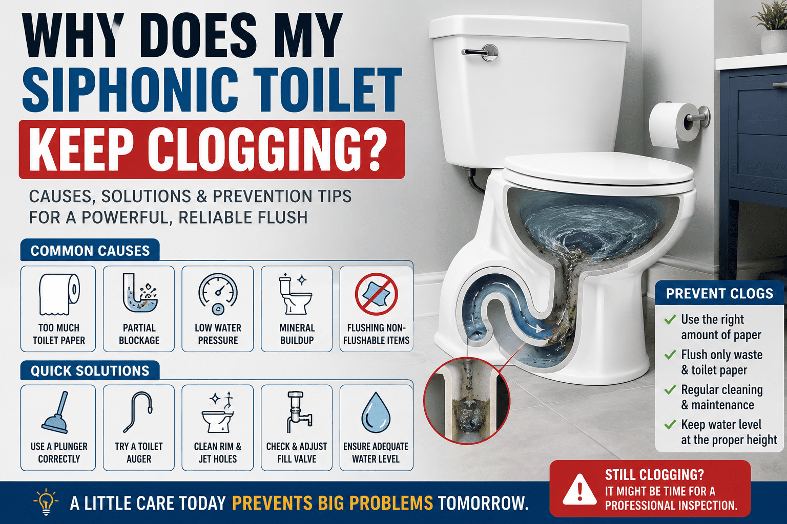 Why Does My Siphonic Toilet Keep Clogging