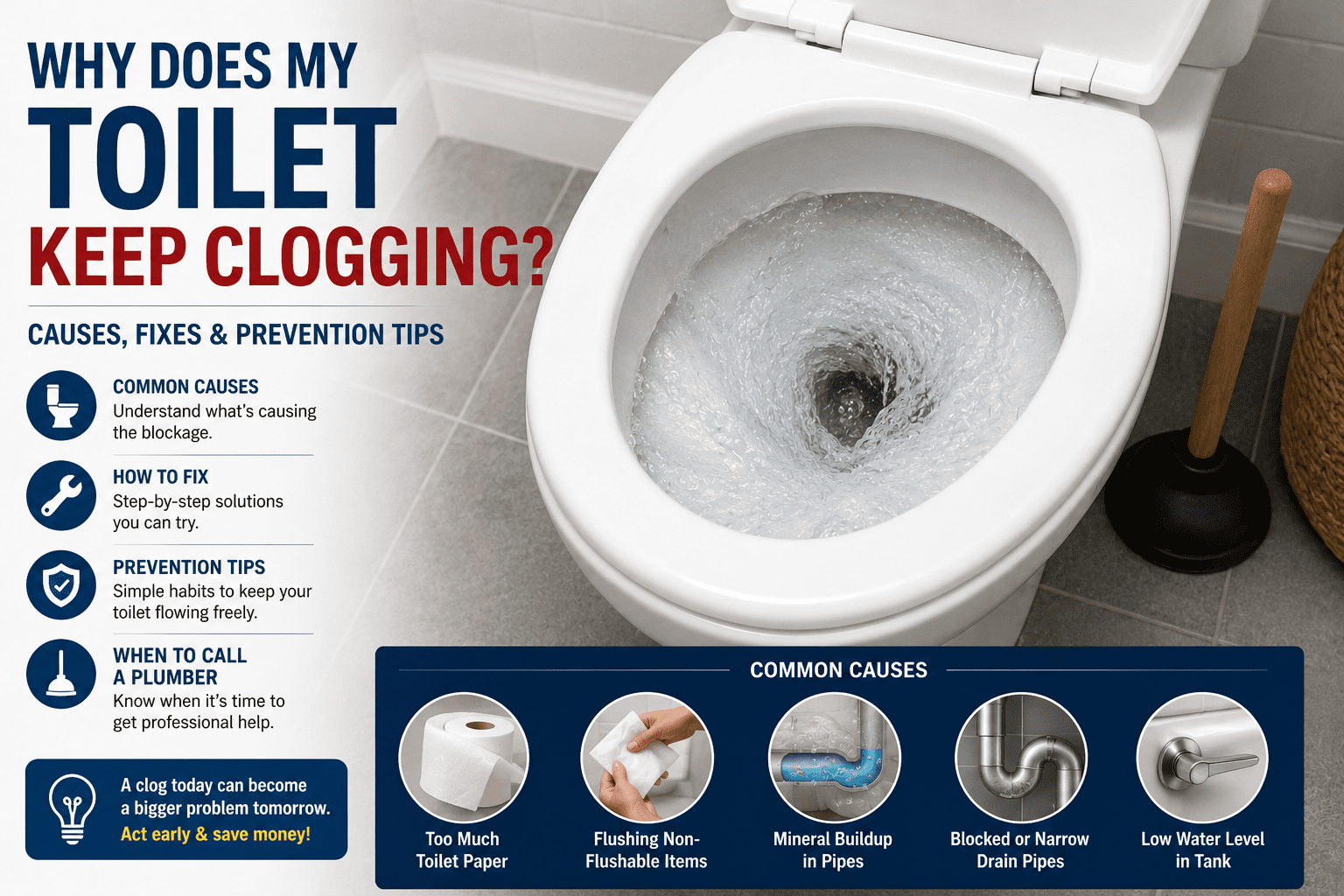 Why Does My Toilet Keep Clogging?