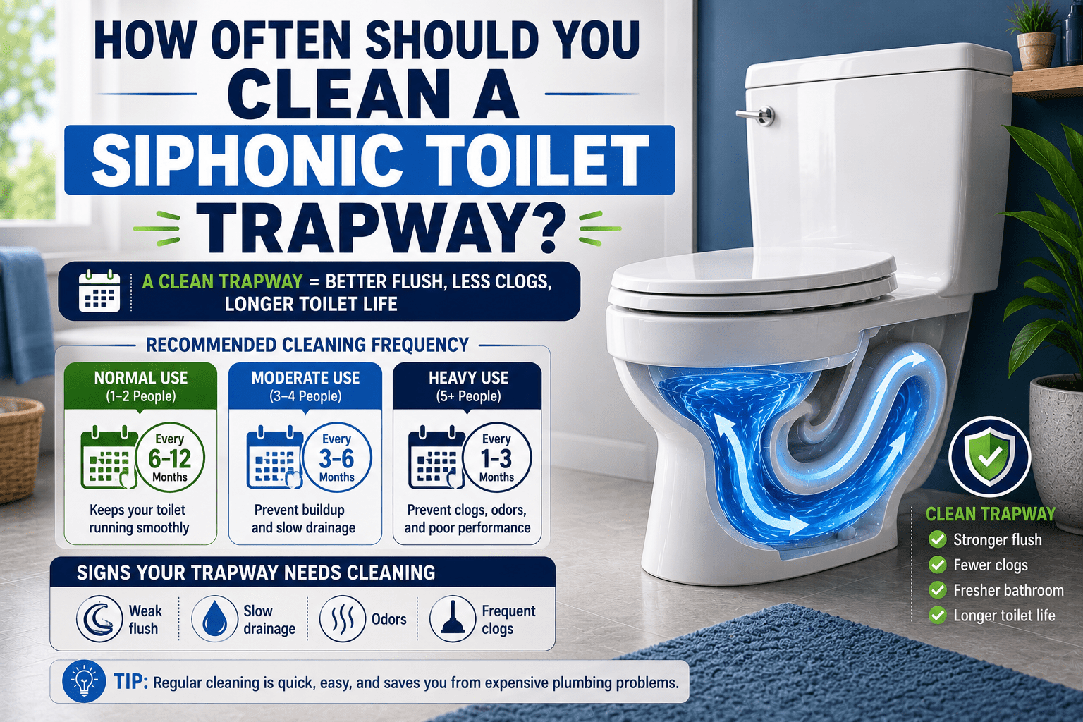How Often Should You Clean a Siphonic Toilet Trapway
