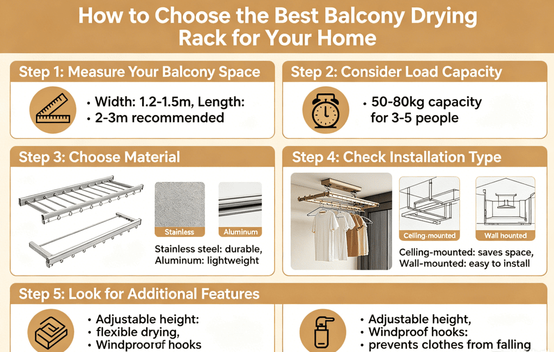 How to Choose the Best Balcony Drying Rack for Your Home