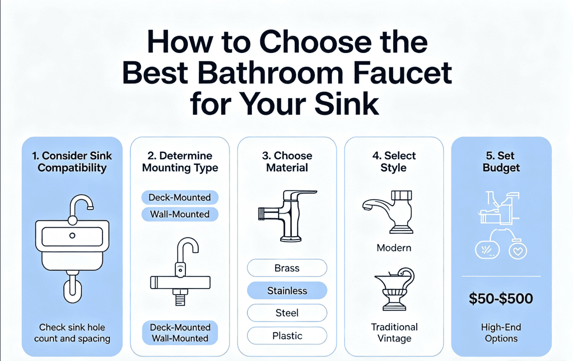 How to Choose the Best Bathroom Faucet for Your Sink
