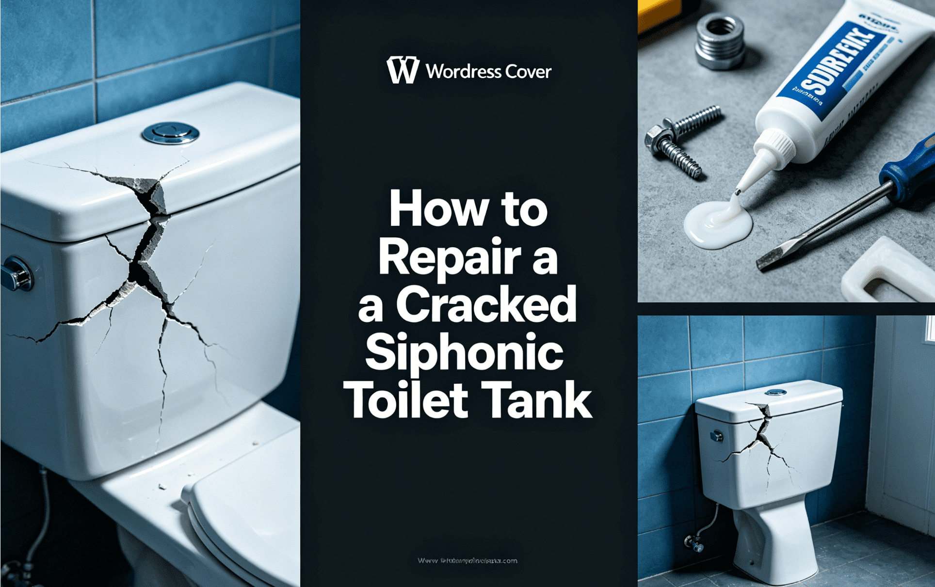 How to Repair a Cracked Siphonic Toilet Tank