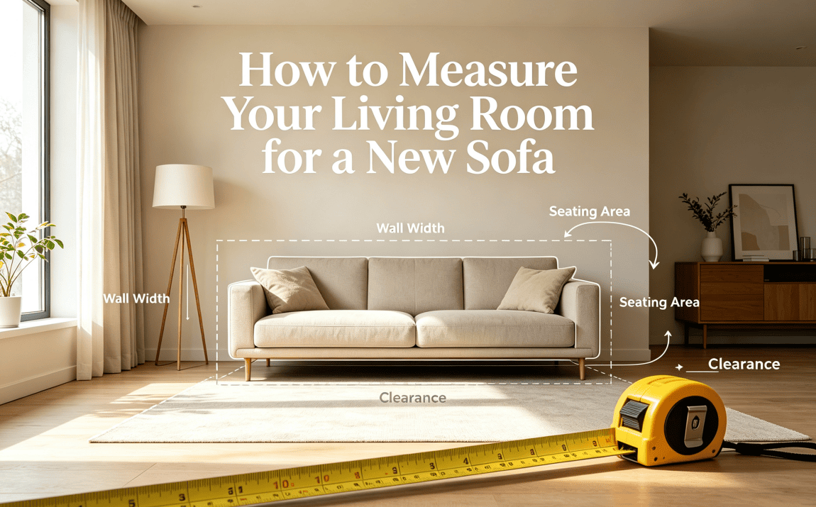 How to Measure Your Living Room for a New Sofa