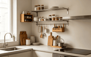 How to Organize a Small Kitchen with Storage Racks