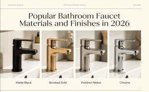 Popular Bathroom Faucet Materials and Finishes in 2026