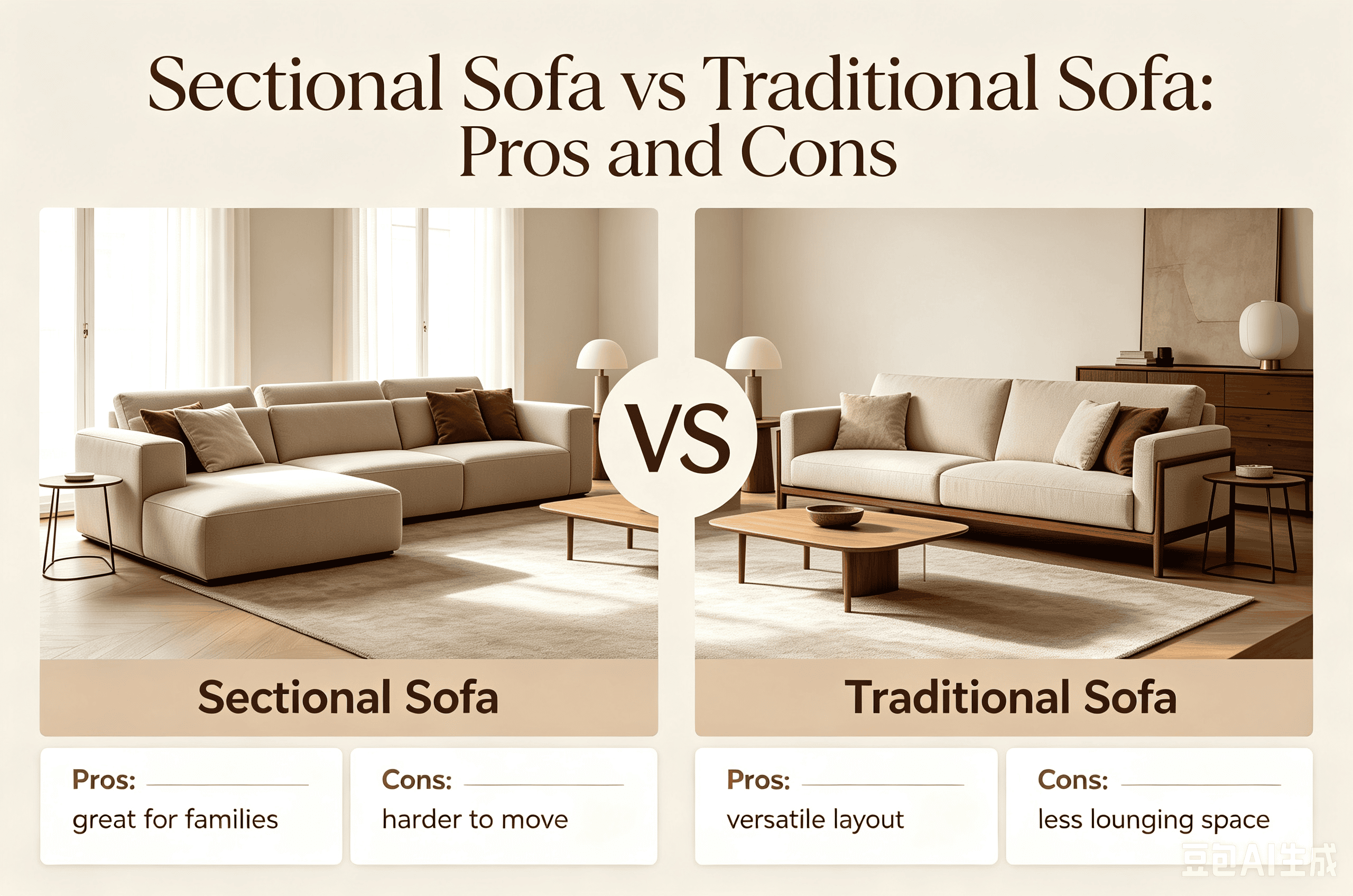 Sectional Sofa vs Traditional Sofa Pros and Cons
