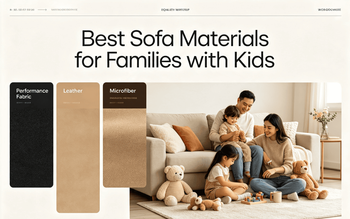 Best Sofa Materials for Families with Kids