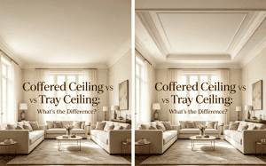 Coffered Ceiling vs Tray Ceiling: What’s the Difference?