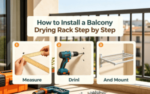 How to Install a Balcony Drying Rack Step by Step